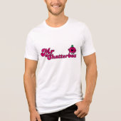 Magenta Mr. Chatterbox Logo Tri-Blend Shirt (Vorderseite)