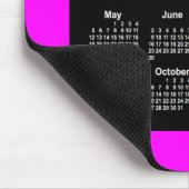 Magenta Neon Two Tone Calendar von Janz Mousepad (Ecke)