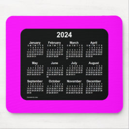 Magenta Neon Two Tone Calendar von Janz Mousepad