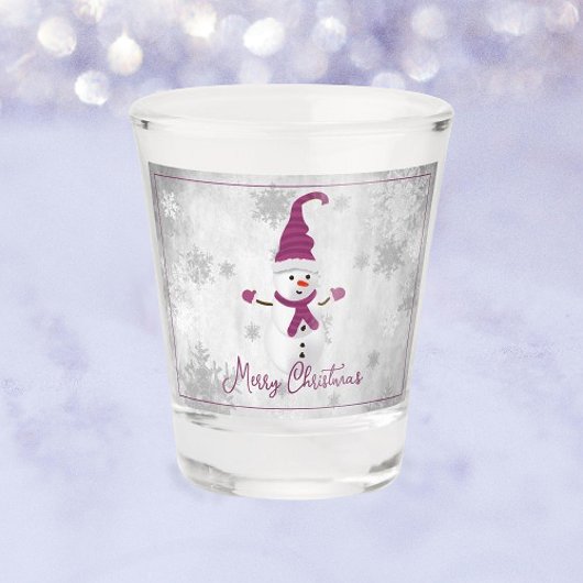 Magenta Niedlich Snowman Holiday Showglas Schnapsglas