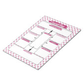 Magenta Nursing Student Concept Template Notizblock (angewinkelt)