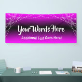 Magenta Ombre Light Strings Ihren eigenen Text hin Banner (Messe)