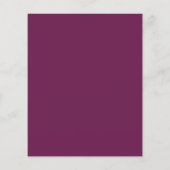 Magenta on Grey BUDGET Hochzeitsempfang (Rückseite)