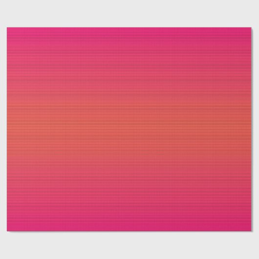 Magenta Orange Wrapping Paper Geschenkpapier (Flach)