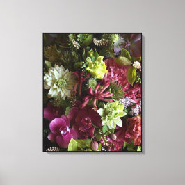 Magenta Orchid Botanical Art Leinwanddruck