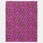 Magenta Orchids Fleecedecke (Vorderseite)