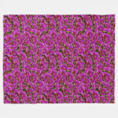 Magenta Orchids Fleecedecke (Vorderseite (Horizontal))