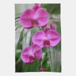 Magenta Orchids Küchentücher