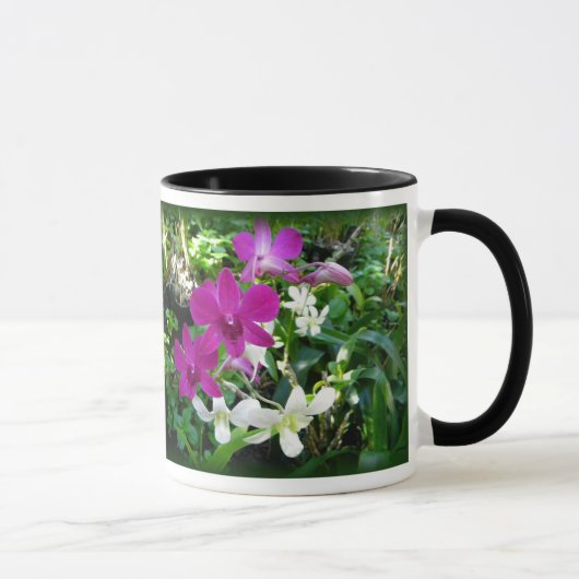 Magenta Orchids Tasse (Rechts)
