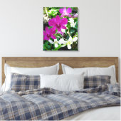 Magenta Orchids Wrapped Canvas Leinwanddruck (Insitu (Schlafzimmer))