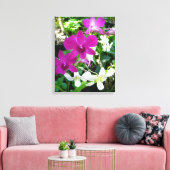 Magenta Orchids Wrapped Canvas Leinwanddruck (Insitu (Wohnzimmer))
