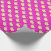 Magenta-Paisley-Muster Geschenkpapier (Ecke)