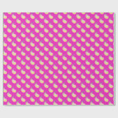 Magenta-Paisley-Muster Geschenkpapier (Flach)