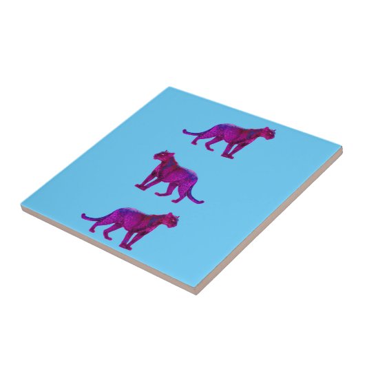 Magenta Panthers Fliese (Seite)
