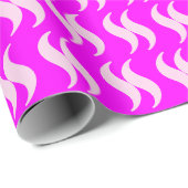 Magenta Pastel Pink Simple Geschenkpapier (Rolleneckpunkt)
