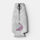 Magenta Peacock Personalisierte Flasche Cooler Flaschenkühler (Rückseite)