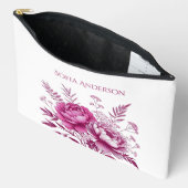 Magenta Peony Zubehörtasche (Offen)