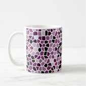 Magenta personalizable Lila Pink Cooles Muster Kaffeetasse (Links)