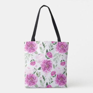 Magenta-Pfingstrosen-Tasche Tasche