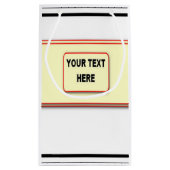 Magenta Pink Aster Blume Kunst Kleine Geschenktüte (Rückseite)