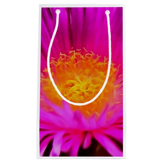 Magenta Pink Aster Blume Kunst Kleine Geschenktüte (Vorderseite)