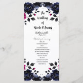 Magenta Pink & Blue Inky Wasserfarbenprogramm Programm (Vorderseite)