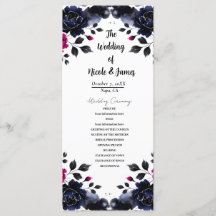 Magenta Pink & Blue Inky Wasserfarbenprogramm