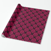 Magenta Pink Damask Gift Wrapping Paper Geschenkpapier (Ungerollt)