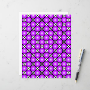 Magenta Pink Dots Schwarz-weißes Gittermuster