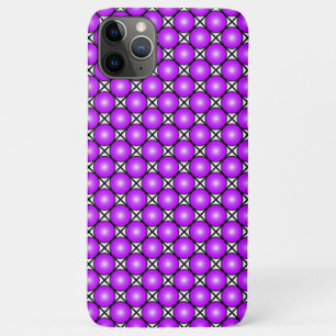 Magenta Pink Dots Schwarz-weißes Gittermuster Case-Mate iPhone Hülle