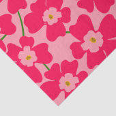 Magenta Pink Fantasy Blume Pattern Seidenpapier (Detail)