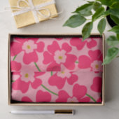 Magenta Pink Fantasy Blume Pattern Seidenpapier (Geschenk)