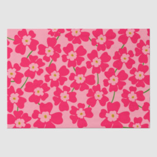 Magenta Pink Fantasy Blume Pattern Seidenpapier
