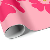Magenta Pink Fantasy Blume Power Geschenkpapier (Rolleneckpunkt)