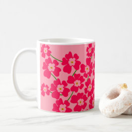 Magenta Pink Fantasy Blume Power Kaffeetasse