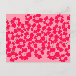 Magenta Pink Fantasy Blume Power Postkarte