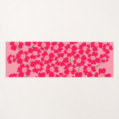 Magenta Pink Fantasy Blume Power Yogamatte (Vorderseite (Horizontal))