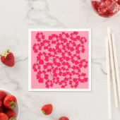 Magenta Pink Fantasy Flower Garden Serviette (Beispiel)