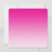 Magenta Pink Foto Triple Abschluss Einladung (Rückseite)