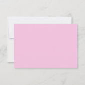Magenta Pink Foto Wedding Rsvp Karte (Rückseite)
