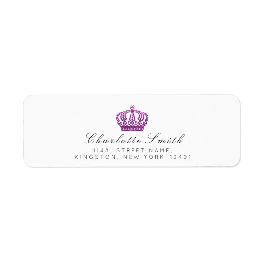 Magenta Pink Glitzer UAWG Crown Princess White (Vorne)