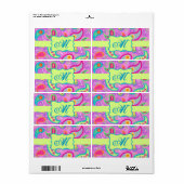 Magenta Pink Green Modern Paisley Pattern (Vorne)