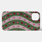 Magenta Pink Green Springtime Polka Dot Gemustert Case-Mate iPhone Hülle (Rückseite (Horizontal))