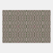 Magenta Pink Green Springtime Polka Dot Pattern Geschenkpapier Set (Vorderseite)