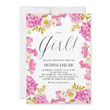 Magenta Pink Hydrangeas Es ist eine Girl Baby Dusc