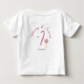 Magenta pink Merry & Süßigkeiten Zuckerrohr Wasser Baby T-shirt (Rückseite)