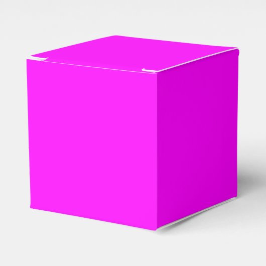 Magenta pink minimalistisch schlichtes Geschenk Geschenkschachtel (Vorderseite)