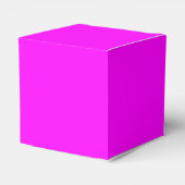 Magenta pink minimalistisch schlichtes Geschenk Geschenkschachtel (Rückseite)