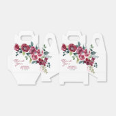 Magenta Pink Rose Floral Greenery Birthday Geschenkschachtel (Ungefaltet)