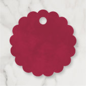 Magenta & Pink Roses Liebe & Danke Brautparty Geschenkanhänger (Rückseite)